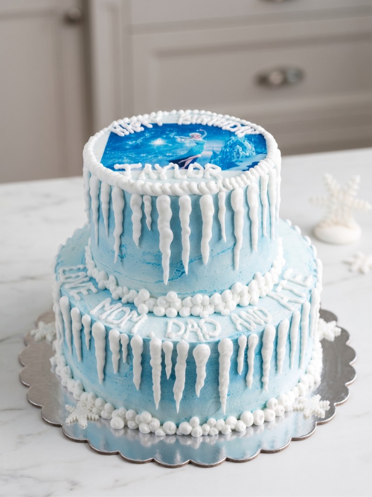 Custom 2-Tier Themed Celebration Cake